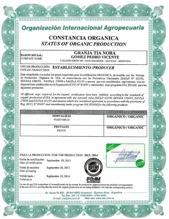 certificacion_OIA_Granja_Tia_Nora