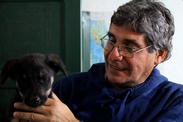 Pedro con el perro Bruno !